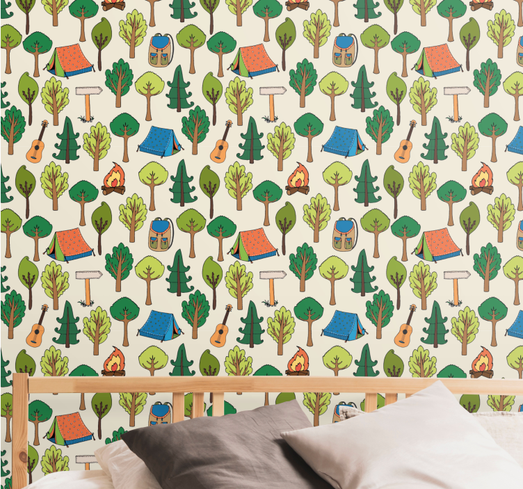 墙纸性能 露营探险 - TenStickers