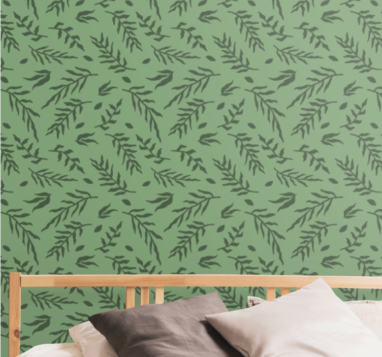 墙纸性能适合叶状藤蔓图案 - TenStickers