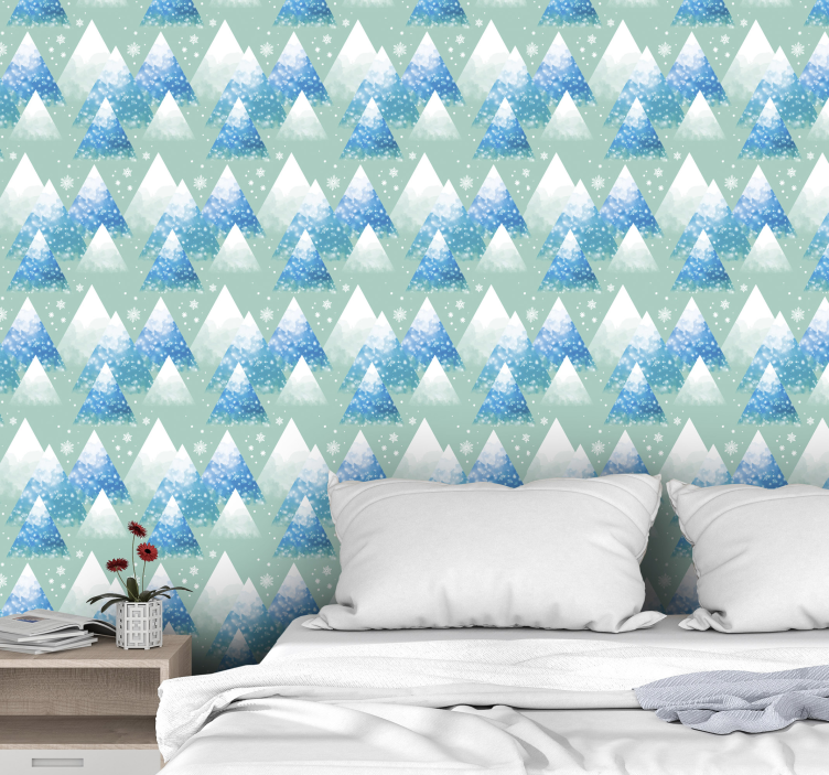 墙纸性能展现山地风景 - TenStickers