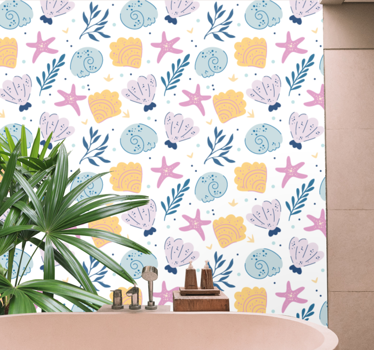 墙纸性能 水下海洋元素 - TenStickers