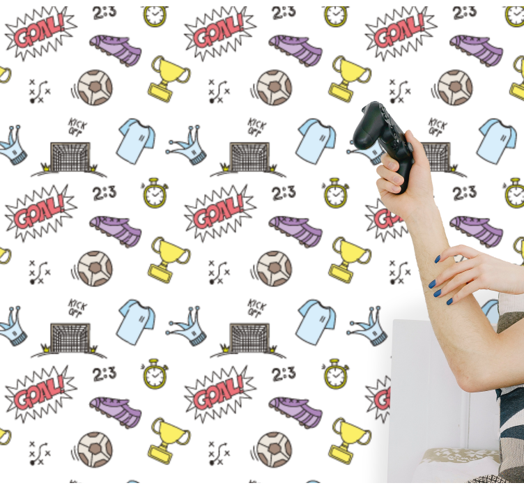 儿童壁纸 足球趣味主题 - TenStickers