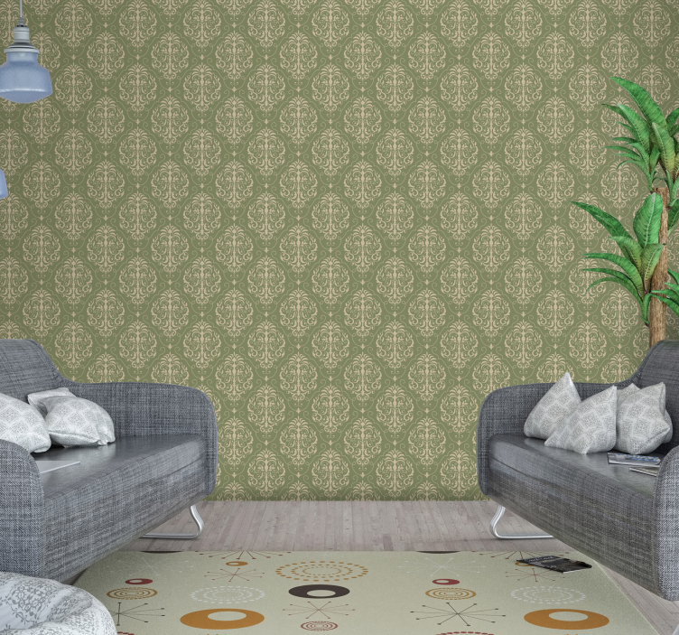 墙纸装饰 巴洛克风格图案细节 - TenStickers