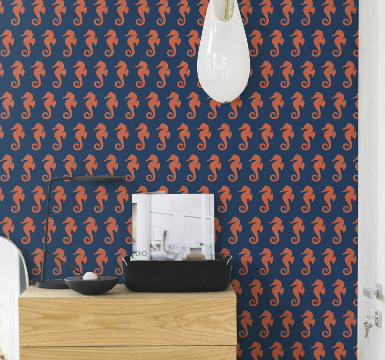 动物壁纸 海马图案 - TenStickers