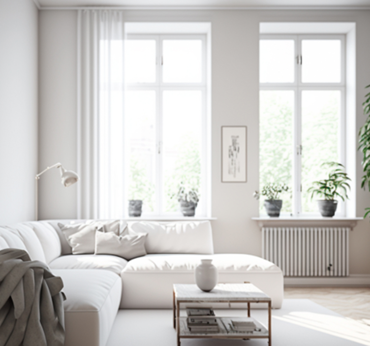 白墙纸墙 - TenStickers