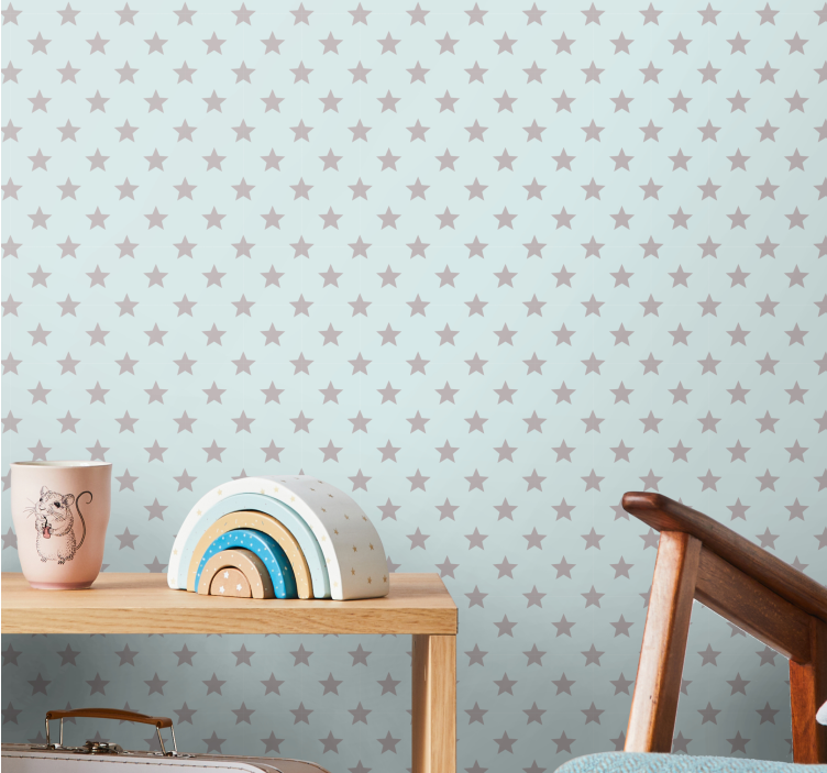 星星墙纸 星形图案 - TenStickers
