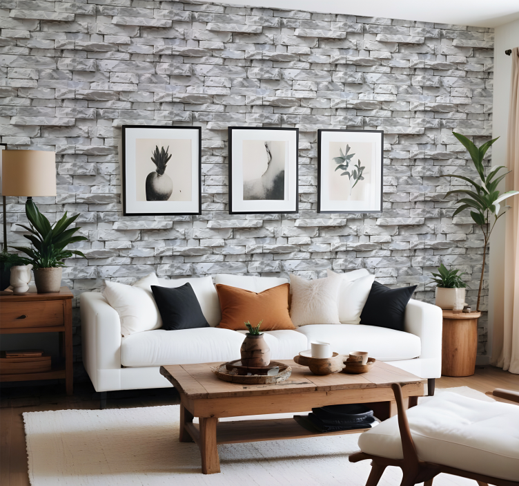 墙纸石质 典雅的图案 - TenStickers