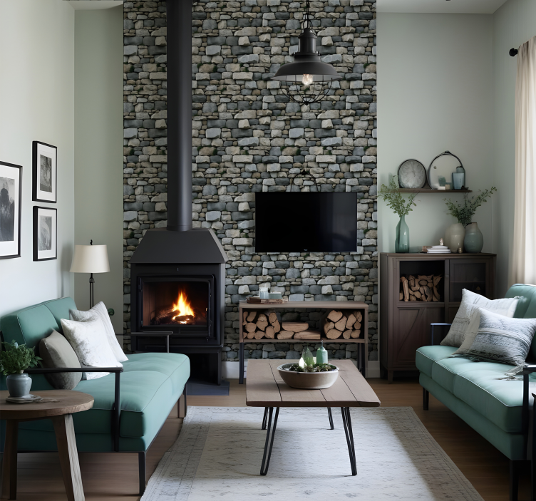 墙纸石质 现实模式 - TenStickers