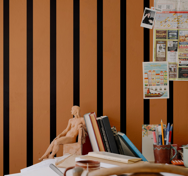 条纹墙纸 条纹设计 - TenStickers