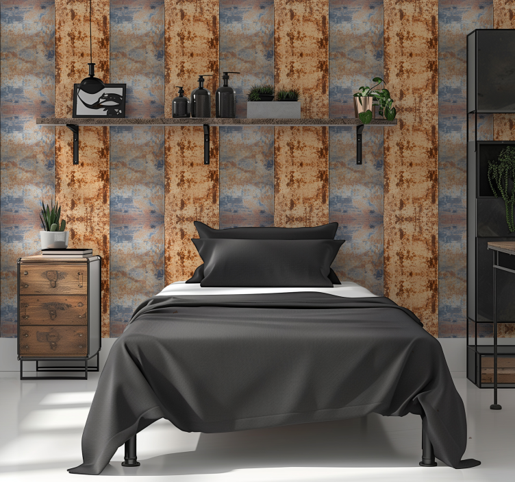 少女房卧室壁纸 金属氧化物 - TenStickers