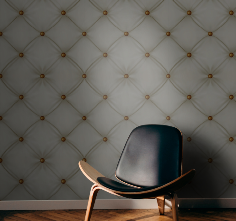 质感壁纸带有灰色软垫图案 - TenStickers