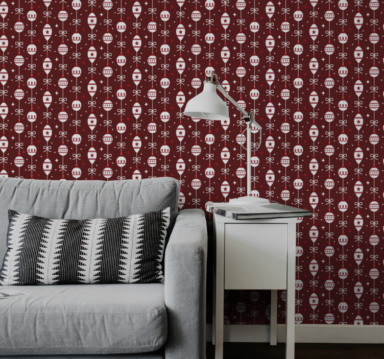 墙纸 圣诞 主题 节日骷髅图案 - TenStickers