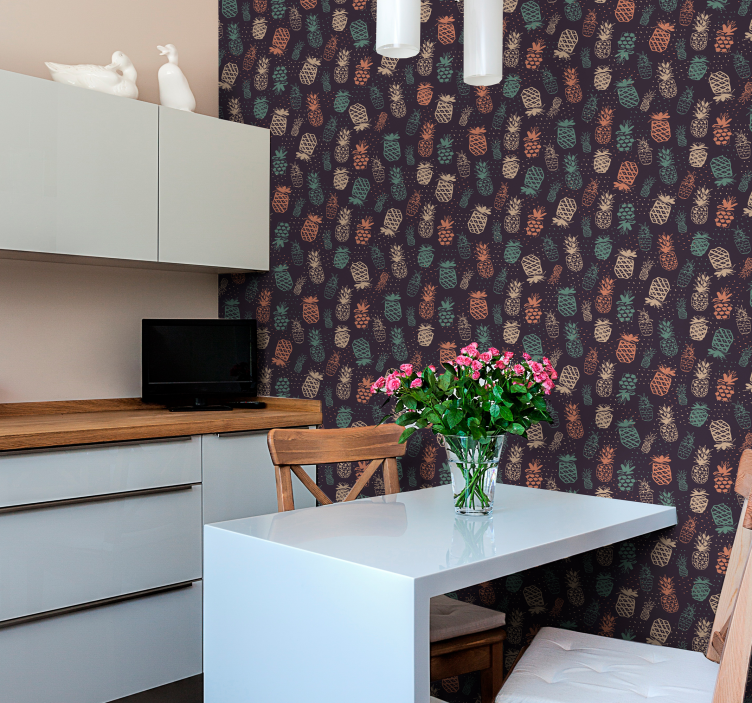 建筑墙纸 秋天的松果 - TenStickers