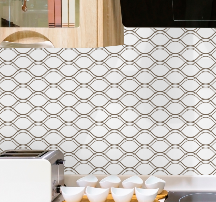 墙纸横条纹优雅图案设计 - TenStickers