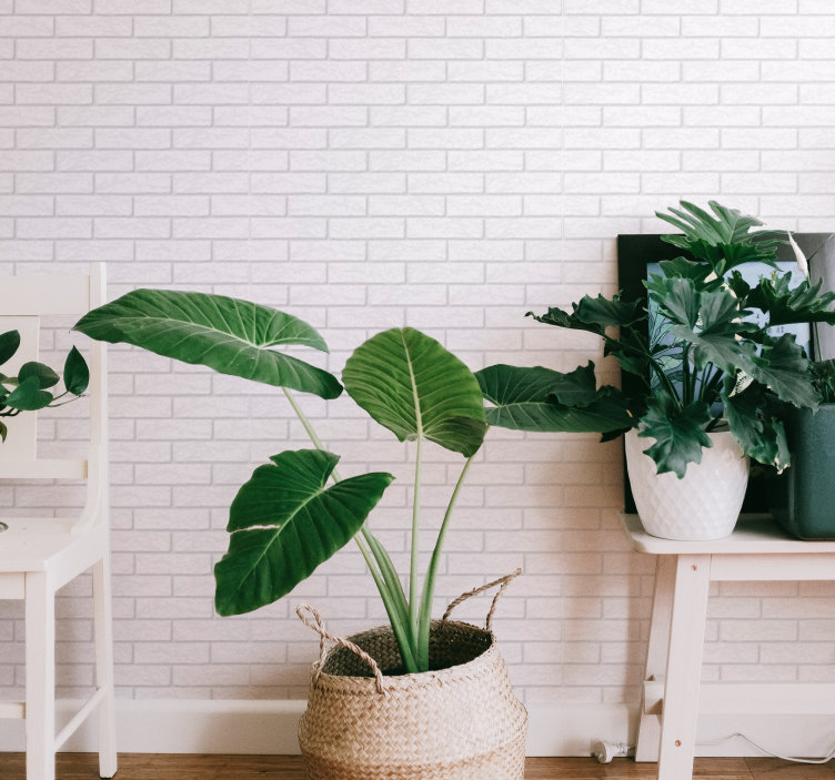 客厅装饰墙纸 砖墙细节 - TenStickers