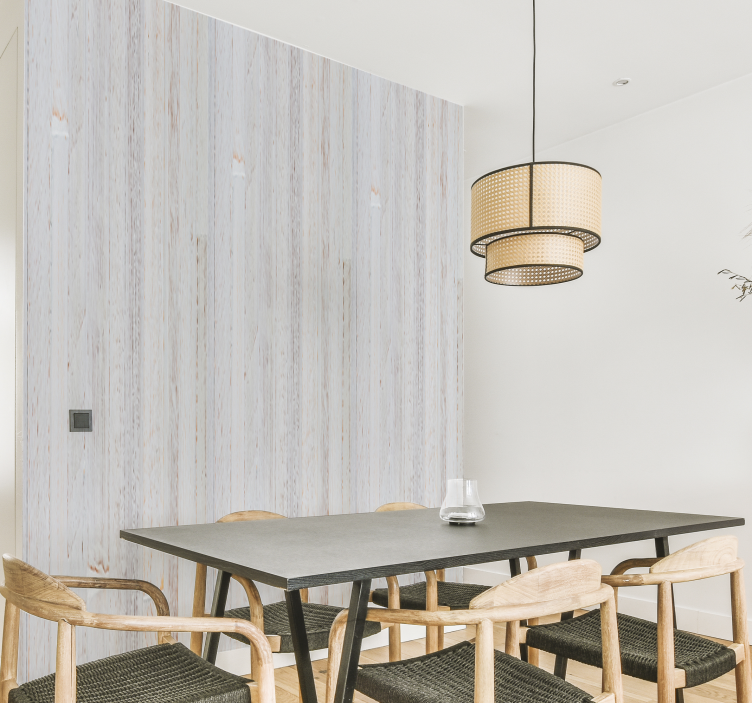 墙纸木质 粉刷过的木板 - TenStickers